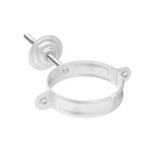 Хомут с комплектом крепления Aquasystem, RAL 9003 Белый 125/90