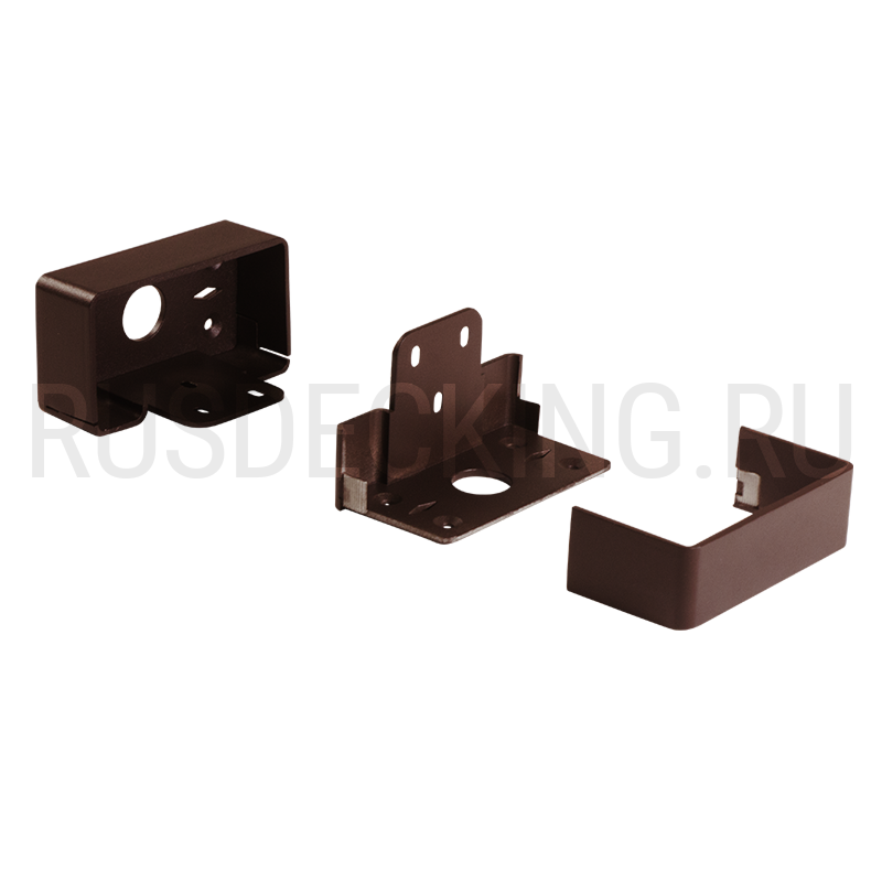 Комплект крепления перил прямое RusDecking Unodeck Венге купить в Владимире