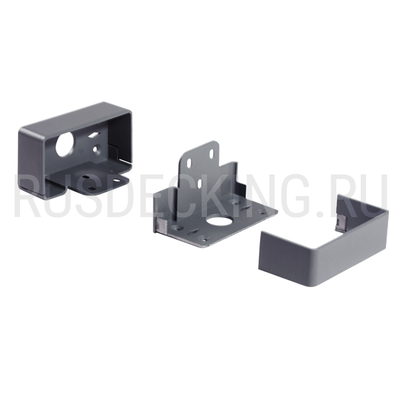Комплект крепления перил прямое RusDecking Unodeck Серый купить в Владимире