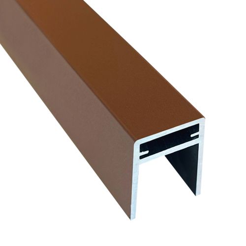 Алюминиевый П-профиль EasyDecking Коричневый купить в Владимире