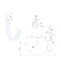 Крюк короткий усиленный модернизированный с комплектом крепления Aquasystem, RAL 9003 Белый 150/100 купить в Владимире