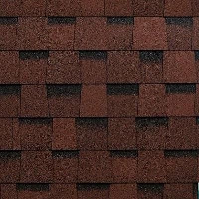 Двухслойная ламинированная черепица Shinglas, Фазенда, Красный цвет купить в Владимире