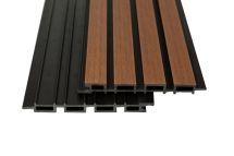 Реечная фасадная панель Ecodecking Скай Коэкструзия Тик