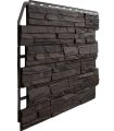 Фасадная панель Fineber, 3D Скол, Тёмный коричневый купить в Владимире