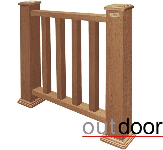 Ограждение из ДПК Outdoor Классик 3D STORM дубовый. купить в Владимире