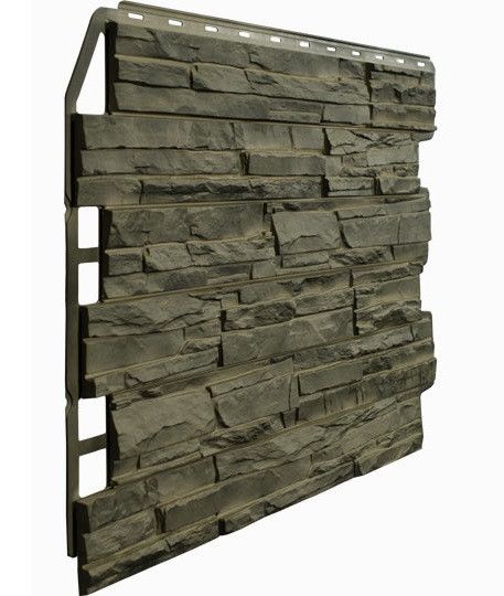 Фасадная панель Fineber, Скол 3D, Цвет Дымчатый купить в Владимире