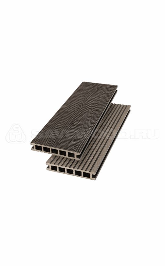Террасная доска ДПК SaveWood, SW Ornus (R), Темно-коричневый купить в Владимире