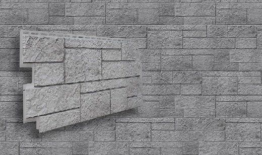 Фасадная панель VOX Sandstone (Сандстоун) светло-серого цвета купить в Владимире