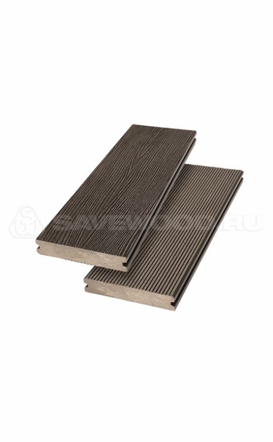 Террасная доска ДПК SaveWood, SW Abies (R), Темно-коричневый купить в Владимире