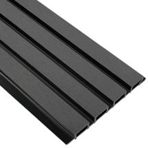 Фасадная реечная панель EasyDecking, Wood-X, Черное дерево
