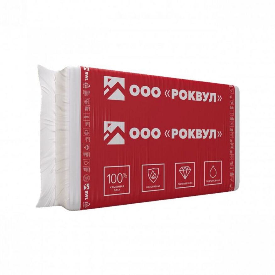 Утеплитель Роквул Каркас Баттс 100мм, 6 плит, 3.6м2, 600х1000мм, 0.36м3 Rockwool купить в Владимире