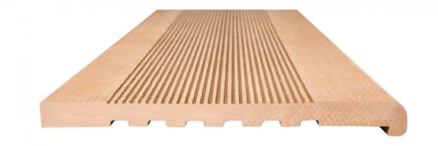 Ступени из ДПК NanoWood - Карамельные полнотелые купить в Владимире