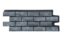 Фасадные панели Grand Line, Колотый Камень Design Plus, Антрацит (черный шов)