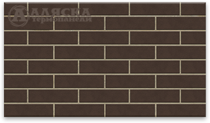 Фасадные термопанели Аляска серия Классика 33. Amsterdam brown купить в Владимире
