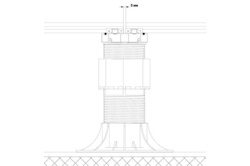 Лага Алюминий Holzhof HILST JOIST стыковочная SLIM MAX купить в Владимире