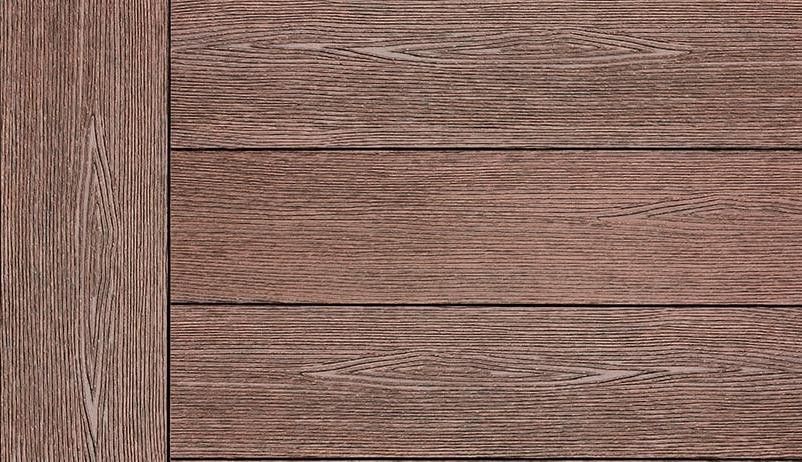 Террасная доска ДПК Outdoor 3D сплошная STORM/OCEAN BROWN коричневая смешанная купить в Владимире