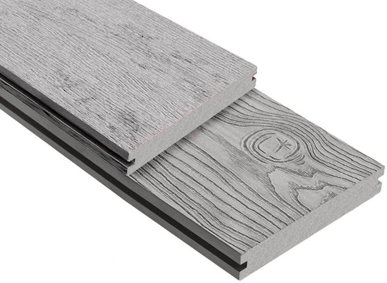 Террасная доска ДПК Outdoor 3D полнотелая STORM/OCEAN GREY, серый микс. купить в Владимире